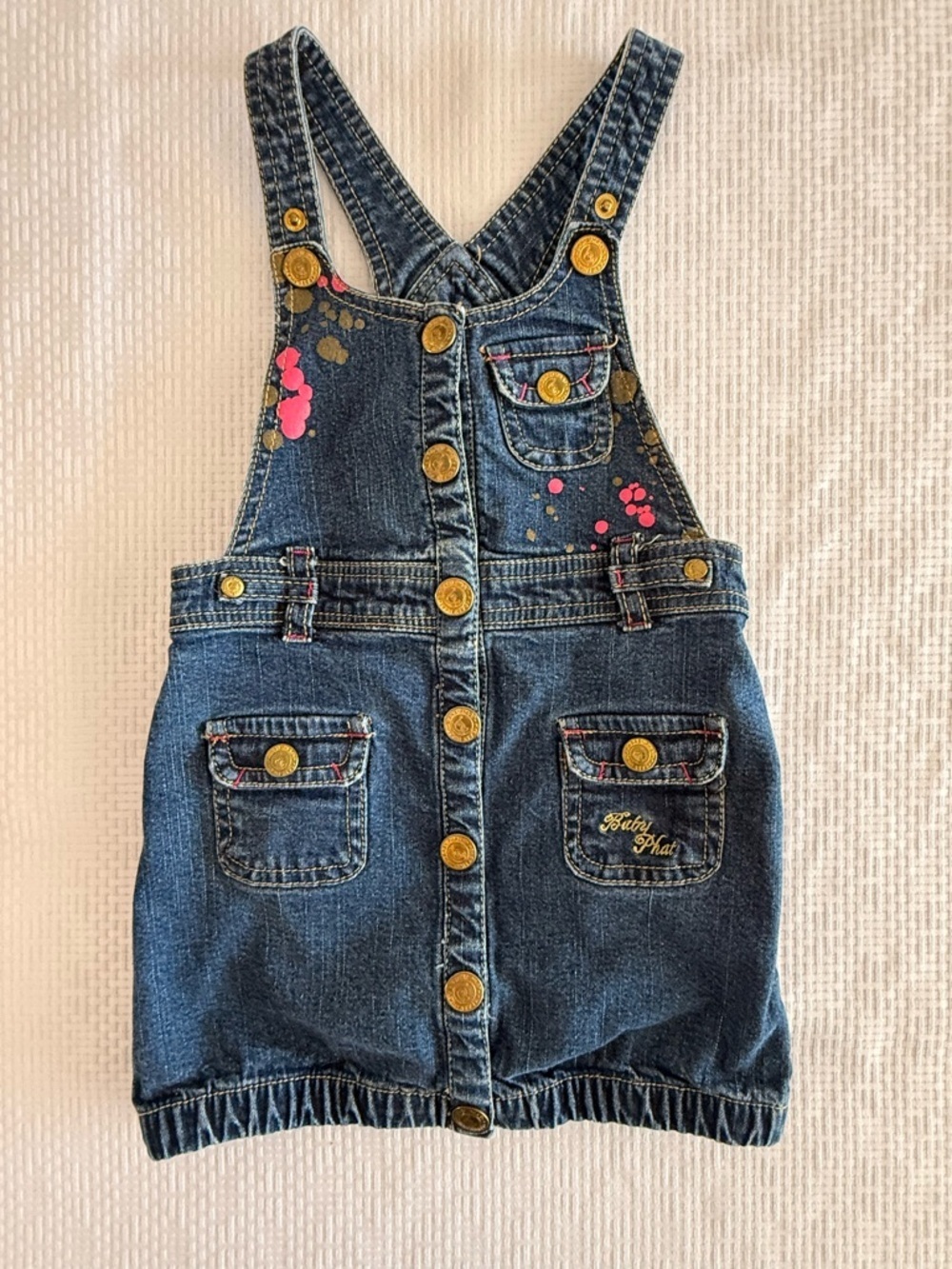 BABY PHAT Denim Skirt Overalls | 4T